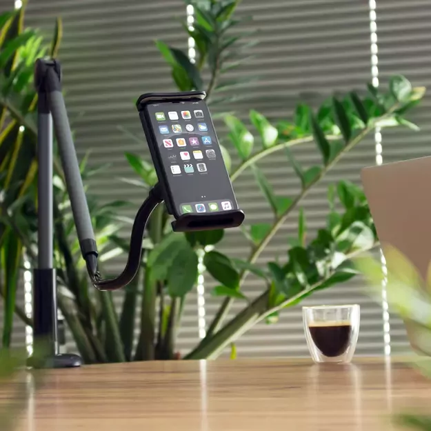 Wozinsky long flexible phone and tablet holder black (WTHBK5) 13
