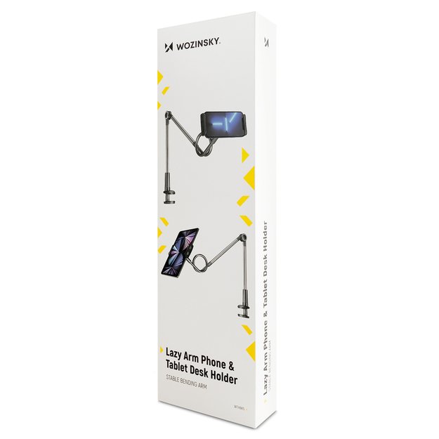 Wozinsky long flexible phone and tablet holder black (WTHBK5) 20
