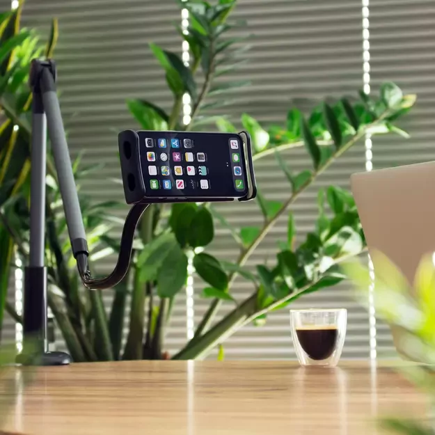Wozinsky long flexible phone and tablet holder black (WTHBK5) 12