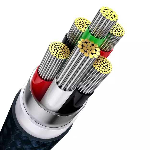 Baseus Flash Series II cable USB - USB Type C / Lightning / micro USB 100 W 1.2 m blue (CASS030003) 5