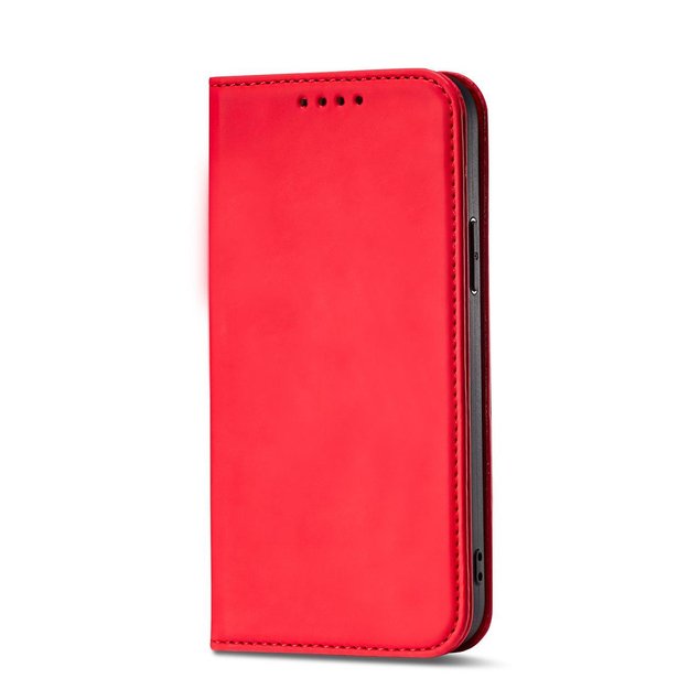Magnet Card Case for iPhone 12 Pro Pouch Card Wallet Card Holder Red 16