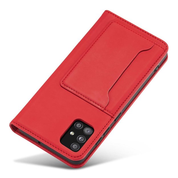 Magnet Card Case Case for Samsung Galaxy A13 5G Pouch Wallet Card Holder Red 19