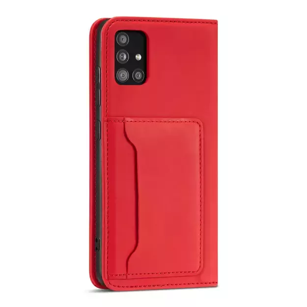 Magnet Card Case Case for Samsung Galaxy A13 5G Pouch Wallet Card Holder Red 5