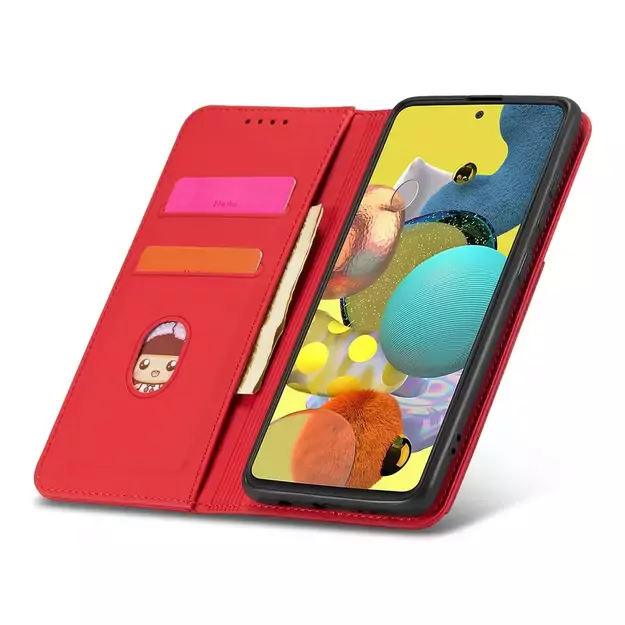 Magnet Card Case Case for Samsung Galaxy A13 5G Pouch Wallet Card Holder Red 11
