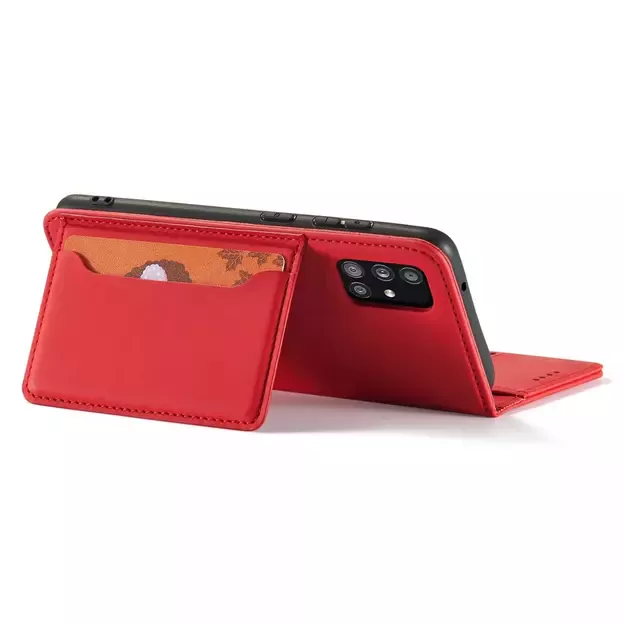 Magnet Card Case Case for Samsung Galaxy A13 5G Pouch Wallet Card Holder Red 8