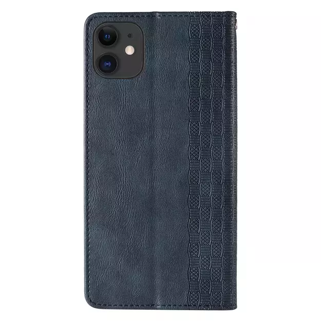 Magnet Strap Case for iPhone 12 Pouch Wallet + Mini Lanyard Pendant Blue 17