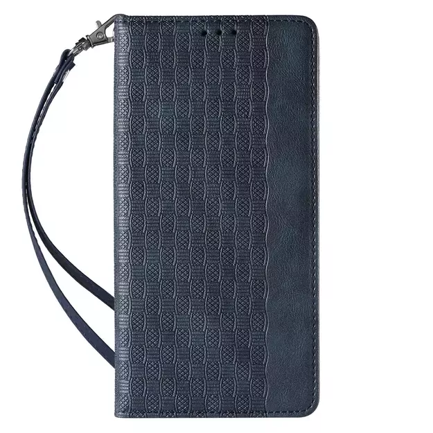 Magnet Strap Case for iPhone 12 Pouch Wallet + Mini Lanyard Pendant Blue 15