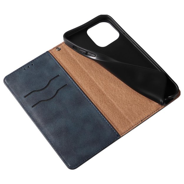 Magnet Strap Case for iPhone 13 Pro Max Pouch Wallet + Mini Lanyard Pendant Blue 24