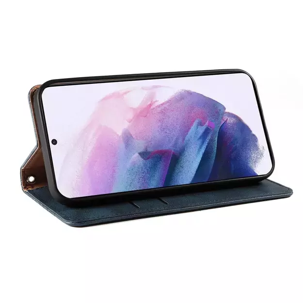 Magnet Strap Case Case for Samsung Galaxy S22 + (S22 Plus) Pouch Wallet + Mini Lanyard Pendant Blue 20