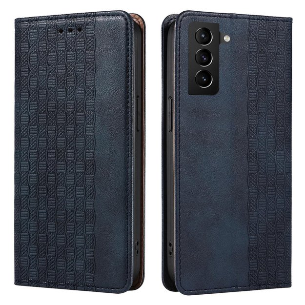 Magnet Strap Case Case for Samsung Galaxy S22 + (S22 Plus) Pouch Wallet + Mini Lanyard Pendant Blue 7