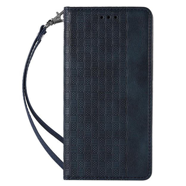 Magnet Strap Case Case for Samsung Galaxy S22 + (S22 Plus) Pouch Wallet + Mini Lanyard Pendant Blue 3