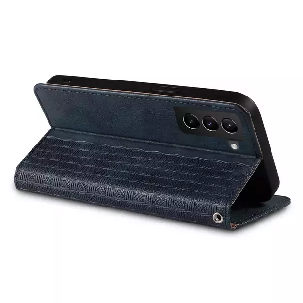 Magnet Strap Case Case for Samsung Galaxy S22 + (S22 Plus) Pouch Wallet + Mini Lanyard Pendant Blue 19