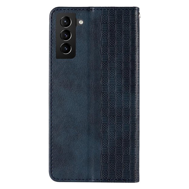 Magnet Strap Case Case for Samsung Galaxy S22 + (S22 Plus) Pouch Wallet + Mini Lanyard Pendant Blue 5
