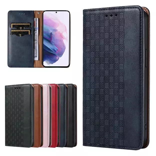 Magnet Strap Case Case for Samsung Galaxy S22 + (S22 Plus) Pouch Wallet + Mini Lanyard Pendant Blue 13
