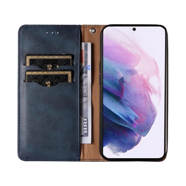 Magnet Strap Case Case for Samsung Galaxy S22 + (S22 Plus) Pouch Wallet + Mini Lanyard Pendant Blue 11