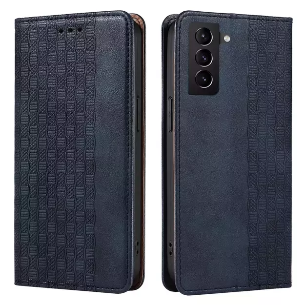 Magnet Strap Case Case for Samsung Galaxy S22 + (S22 Plus) Pouch Wallet + Mini Lanyard Pendant Blue 18