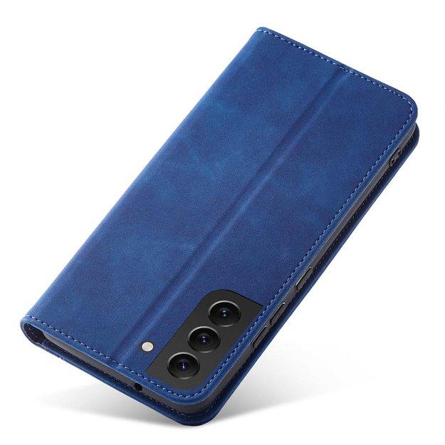 Magnet Fancy Case Case for Samsung Galaxy S22 + (S22 Plus) Pouch Wallet Card Holder Blue 3