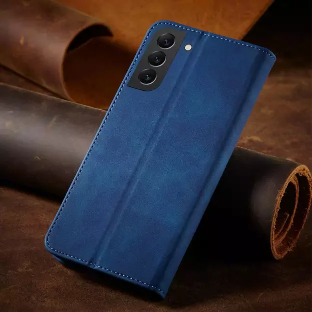 Magnet Fancy Case Case for Samsung Galaxy S22 + (S22 Plus) Pouch Wallet Card Holder Blue 21