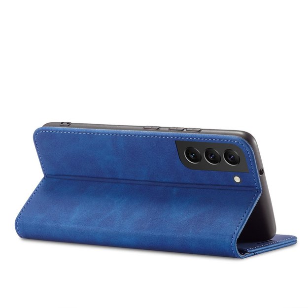 Magnet Fancy Case Case for Samsung Galaxy S22 + (S22 Plus) Pouch Wallet Card Holder Blue 4