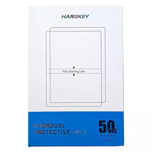 50 pcs. Hydrogel, antibacterial, self-healing foil for cutting with a plotter (18cm x 12cm) 3