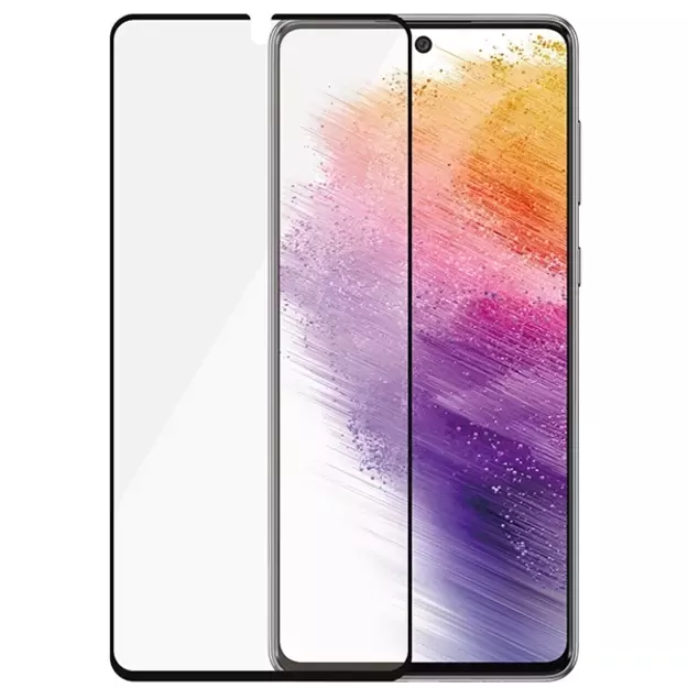 PanzerGlass E2E Regular tempered glass for Samsung Galaxy A73 - with black frame 3