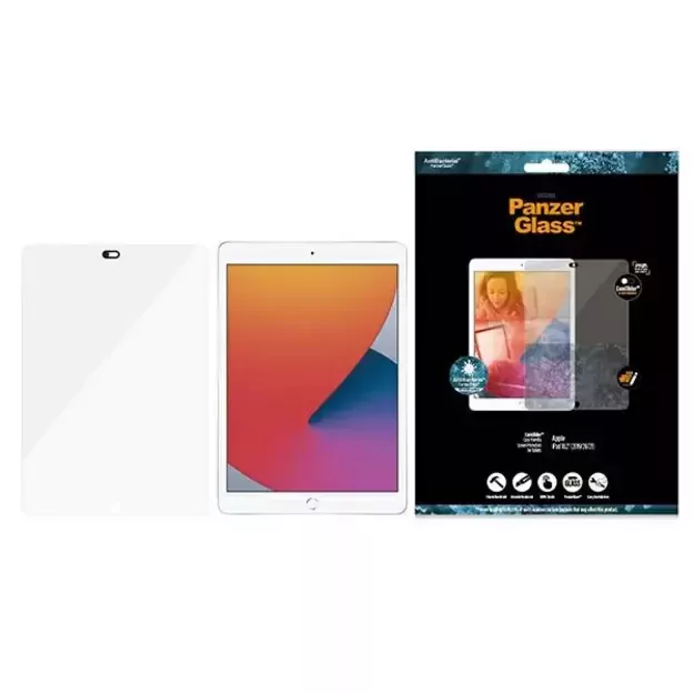 PanzerGlass E2E Super+ tempered glass with camera cover for iPad 10.2&quot 