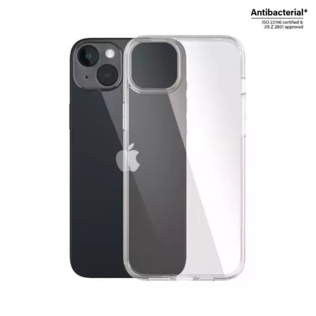 PanzerGlass HardCase Antibacterial Military Grade Certified Case for iPhone 14 Plus / 15 Plus - Transparent 3