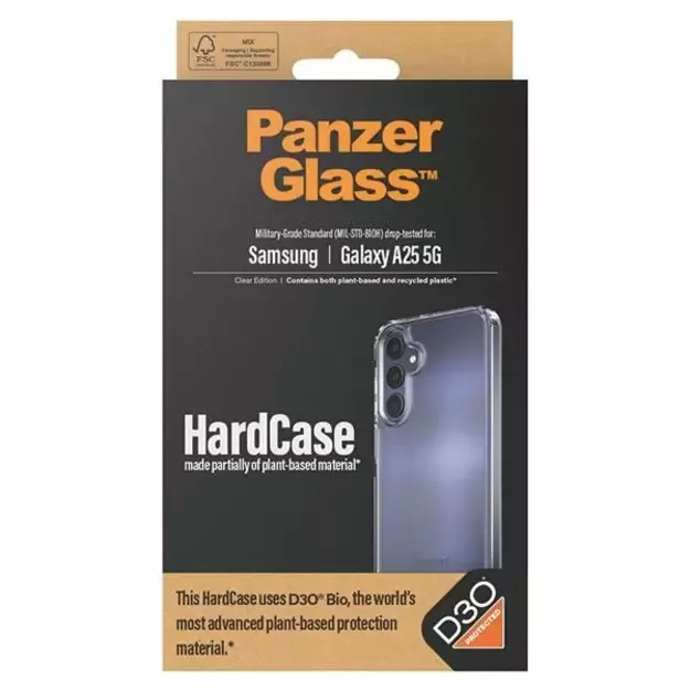 PanzerGlass HardCase with D3O® Bio and Military Grade certification for Samsung Galaxy A25 5G - transparent 6