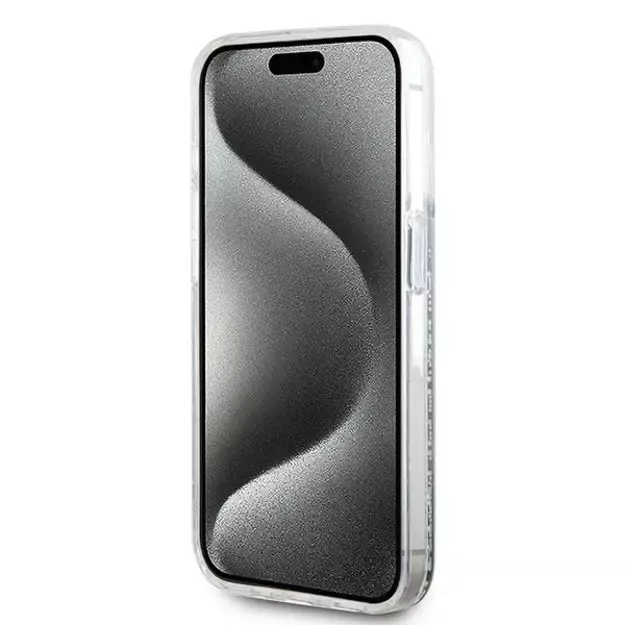 Karl Lagerfeld Liquid Glitter Karl Head MagSafe case for iPhone 15 Pro Max - transparent 11
