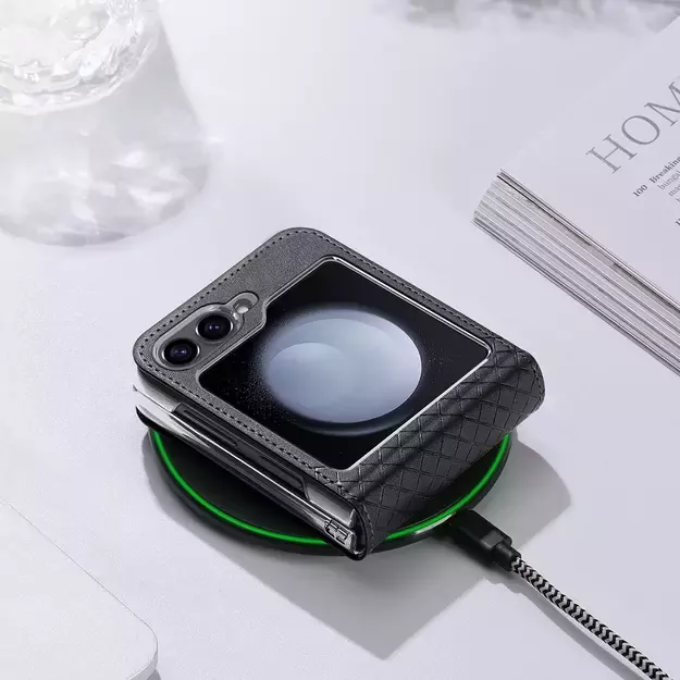 Dux Ducis Brill leather case for Samsung Galaxy Z Flip 6 - black 19