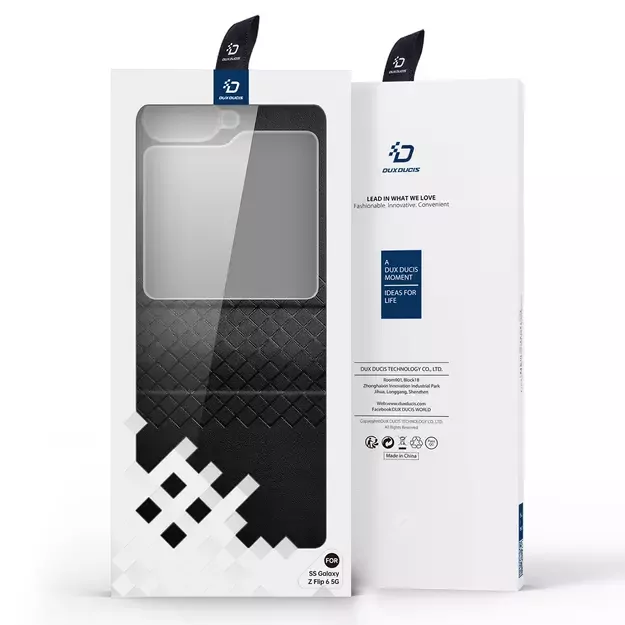 Dux Ducis Brill leather case for Samsung Galaxy Z Flip 6 - black 12