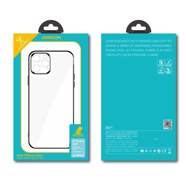 Joyroom New Beauty Series ultra thin case with electroplated frame for iPhone 12 mini black (JR-BP741) 4