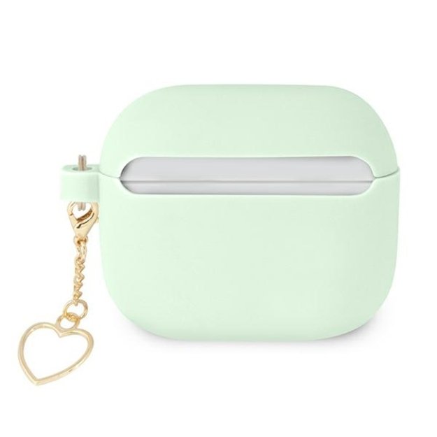 Guess GUA3LSCHSN AirPods 3 cover green/green Silicone Charm Heart Collection 3