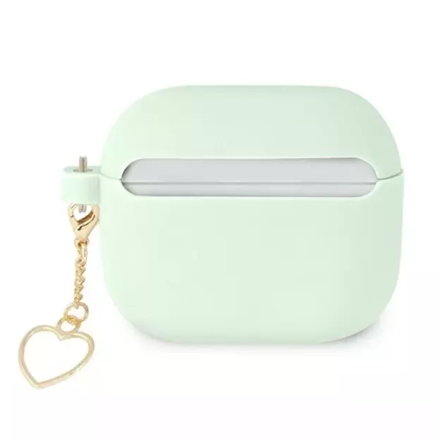 Guess GUA3LSCHSN AirPods 3 cover green/green Silicone Charm Heart Collection 1