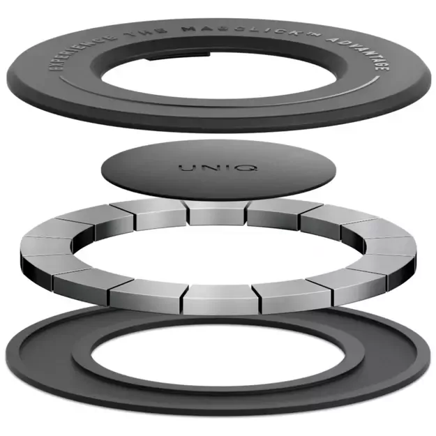 Uniq SnapMount Self-Adhesive Magnetic Holder - Black 2