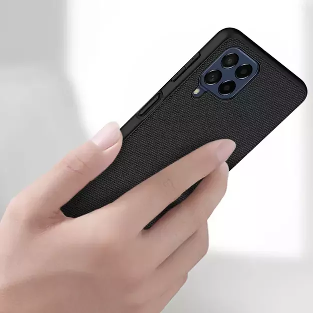 Nillkin Textured Case durable reinforced case with gel frame and nylon back for Samsung Galaxy M53 5G black 7