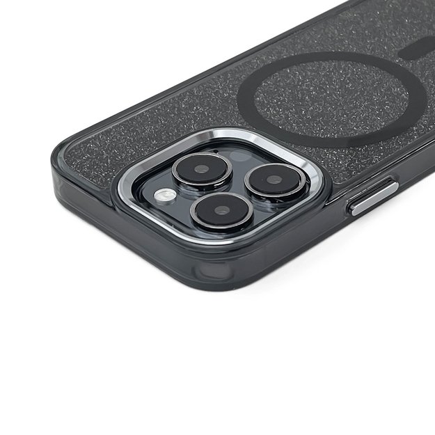 Glitter Case MagSafe Compatible for iPhone 17 Pro Max - Black 1