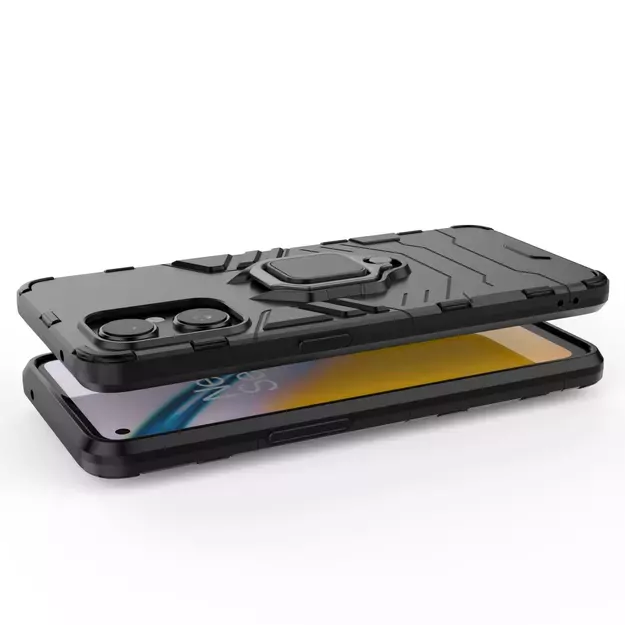 Ring Armor tough hybrid case cover + magnetic holder for OnePlus Nord N20 5G black 2