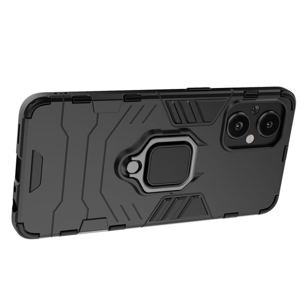 Ring Armor tough hybrid case cover + magnetic holder for OnePlus Nord N20 5G black 11