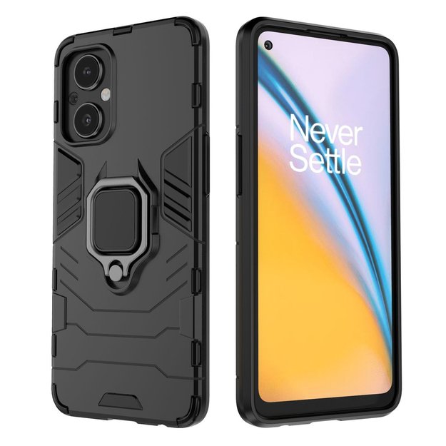 Ring Armor tough hybrid case cover + magnetic holder for OnePlus Nord N20 5G black 23