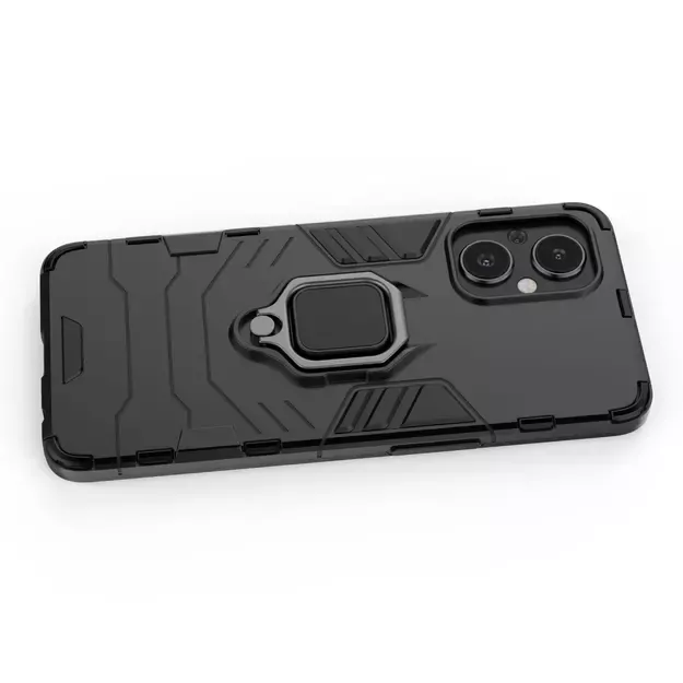 Ring Armor tough hybrid case cover + magnetic holder for OnePlus Nord N20 5G black 12