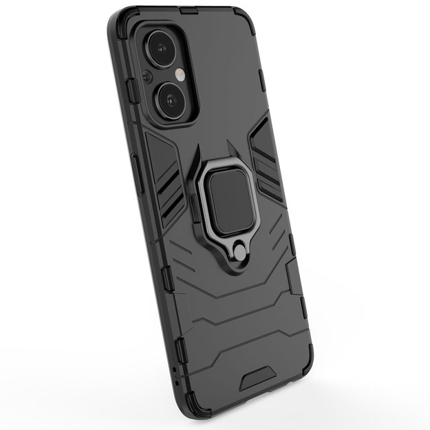 Ring Armor tough hybrid case cover + magnetic holder for OnePlus Nord N20 5G black 7