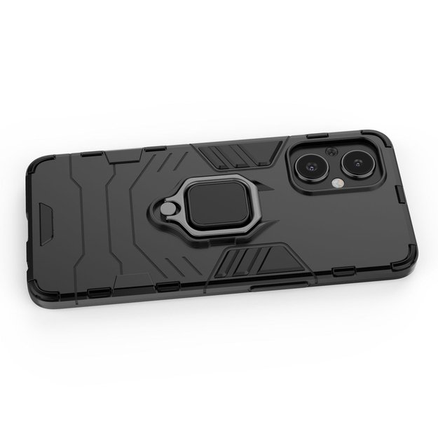 Ring Armor tough hybrid case cover + magnetic holder for OnePlus Nord N20 5G black 15