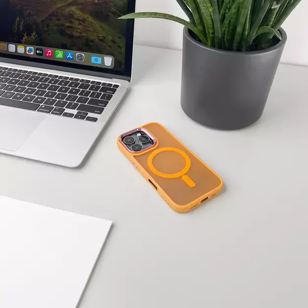 Magnetic Collection MagSafe iPhone 16 Case - Orange 5