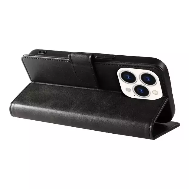 Leather Book Case for iPhone 16 Pro - black 9