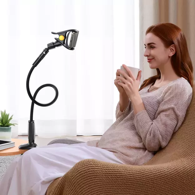Joyroom JR-ZS389 holder with flexible arm for a desk phone - black 31