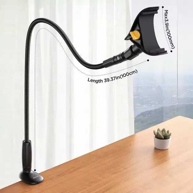 Joyroom JR-ZS389 holder with flexible arm for a desk phone - black 29