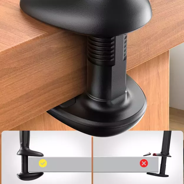 Joyroom JR-ZS389 holder with flexible arm for a desk phone - black 30