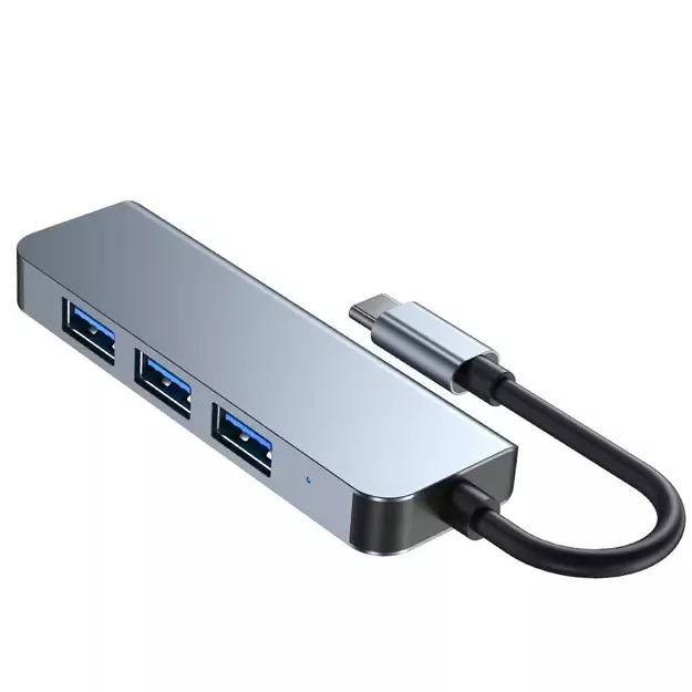 HUB Tech-Protect V1 4in1 USB-C - 3x USB-A 2.0 / USB-A 3.0 - gray 11