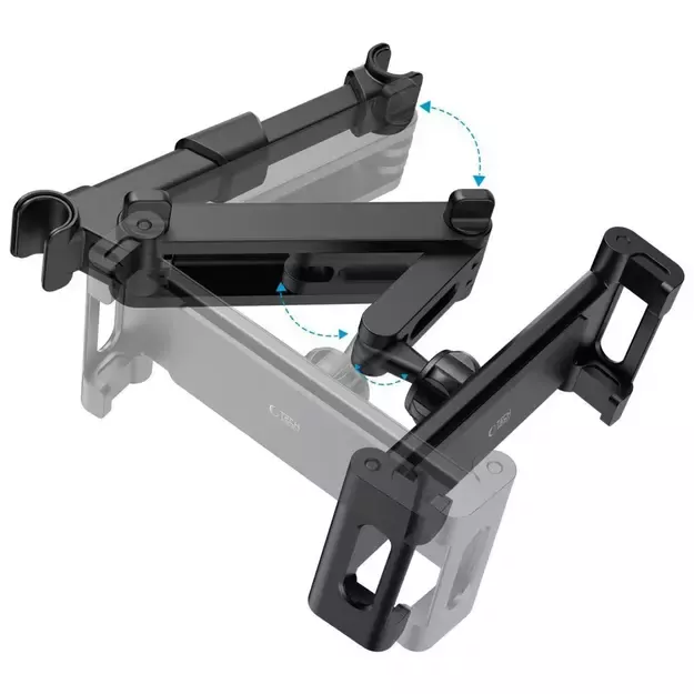 Tech-Protect V1 Telescopic Car Headrest Phone Holder - Black 13